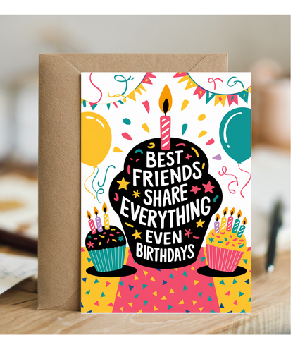 Best Friends Share Everything Even Birthdays