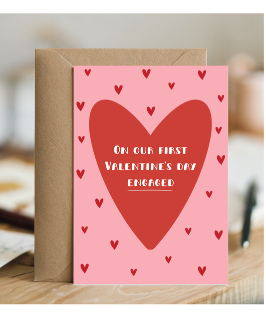 On our first Valentine's day engaged