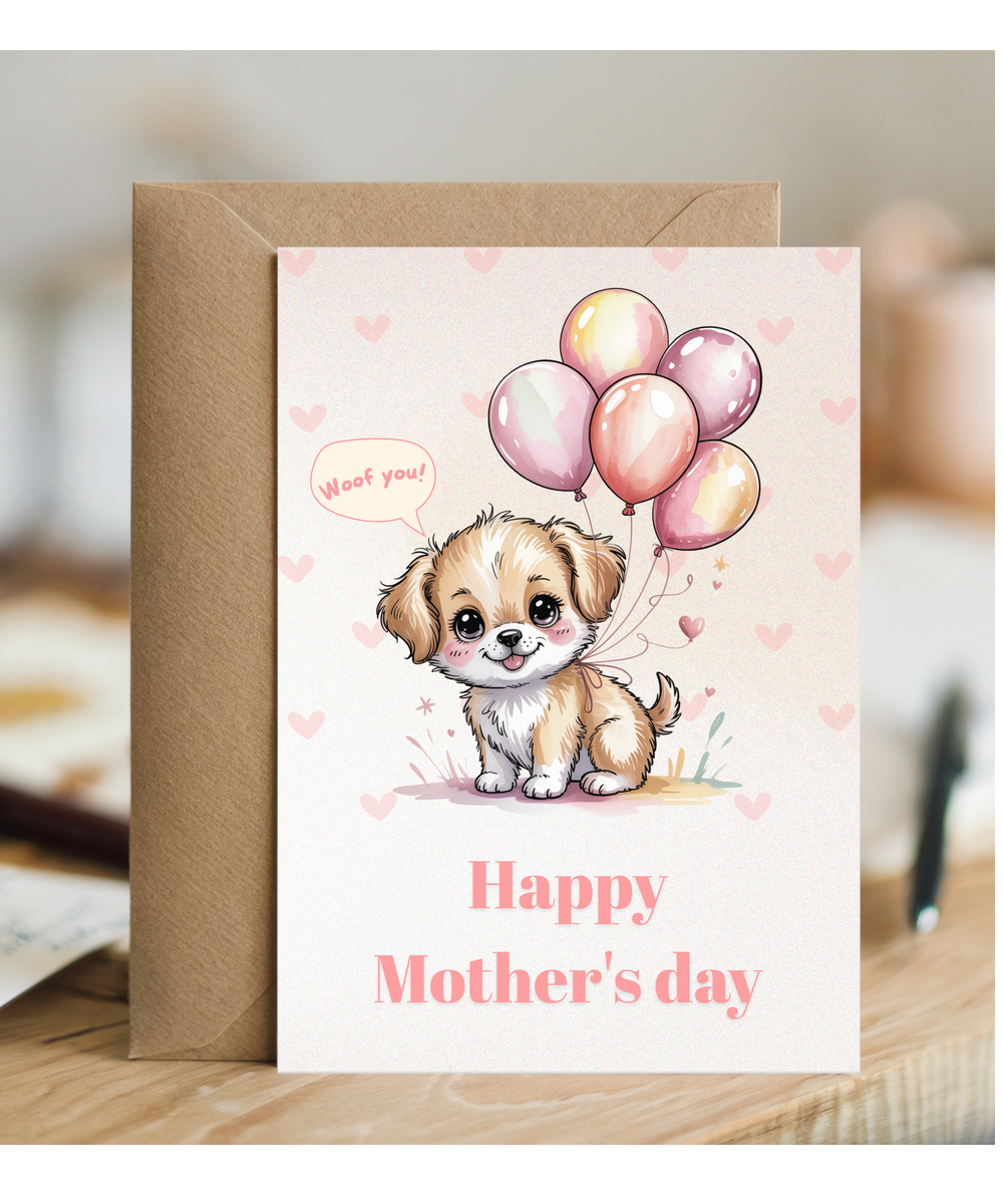 I woof you happy mother's day dog mum