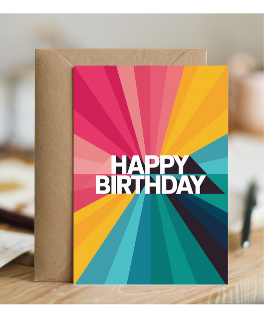 Bold Color Blocks with Gradient Transition