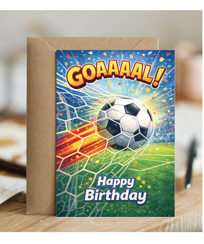 Happy Birthday Football Goal