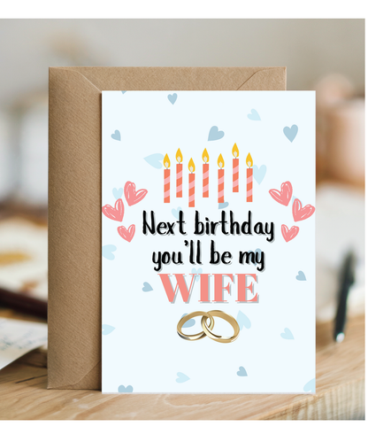 Happy birthday love of my life, nearly my wife