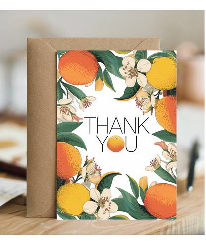 Thank You - Citrus Blossom Design