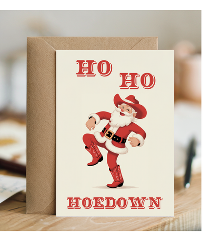 Funny Ho Ho Hoedown santa