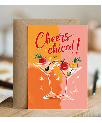 Cheers Chica Birthday Card Celebration for Her