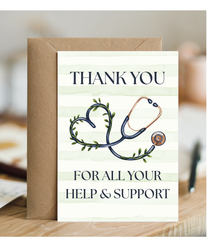 thank you for all your help and support stethoscope