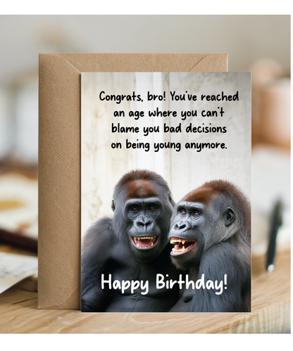 Gorilla Happy Birthday bro