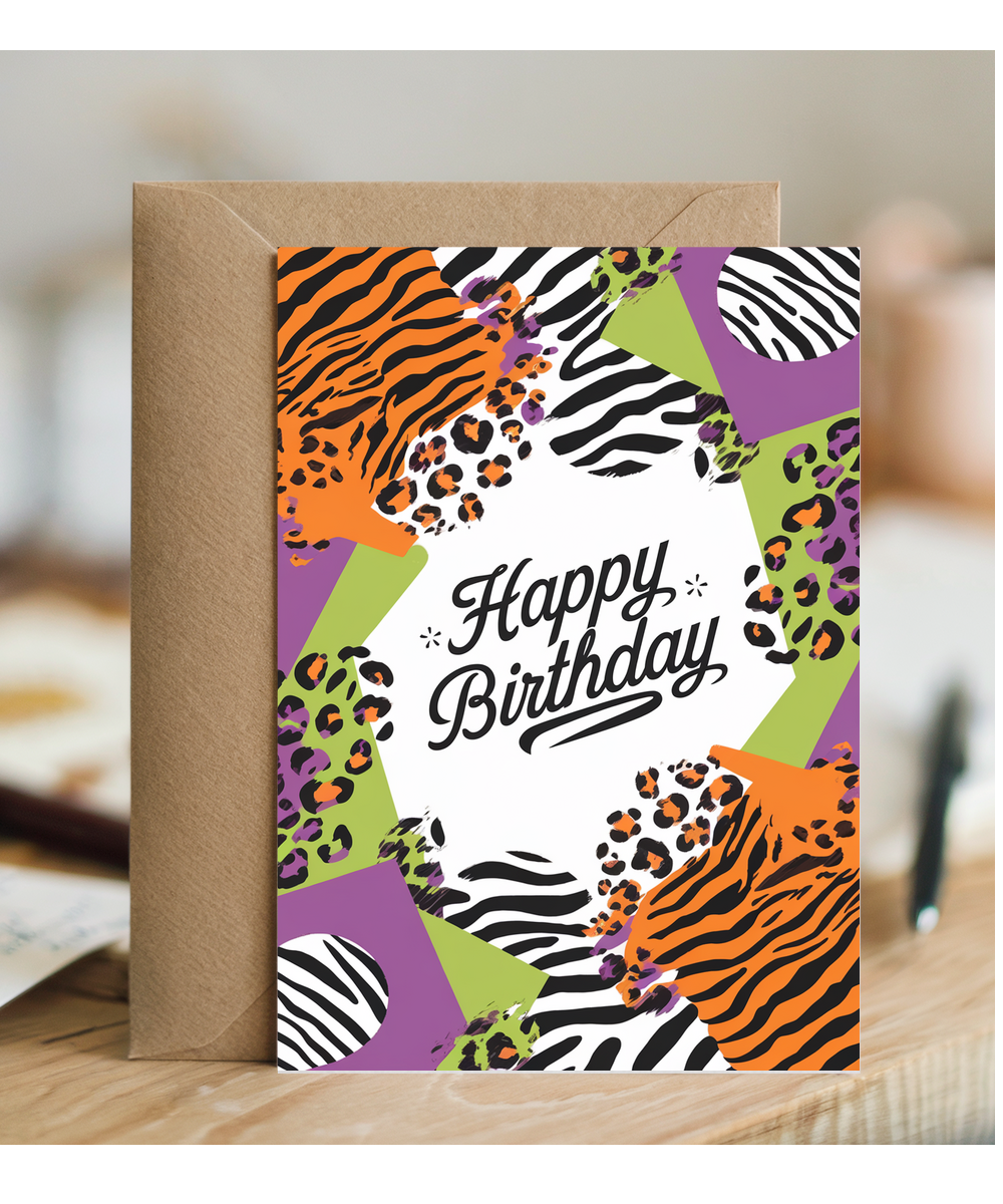 Abstract Animal Prints in Bright Colors