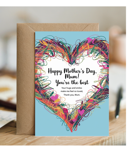 Mothers Day Card Mum! You're the Best from son