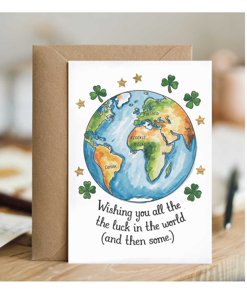 Good Luck Card Wishing You All the Luck in the World and Then Some