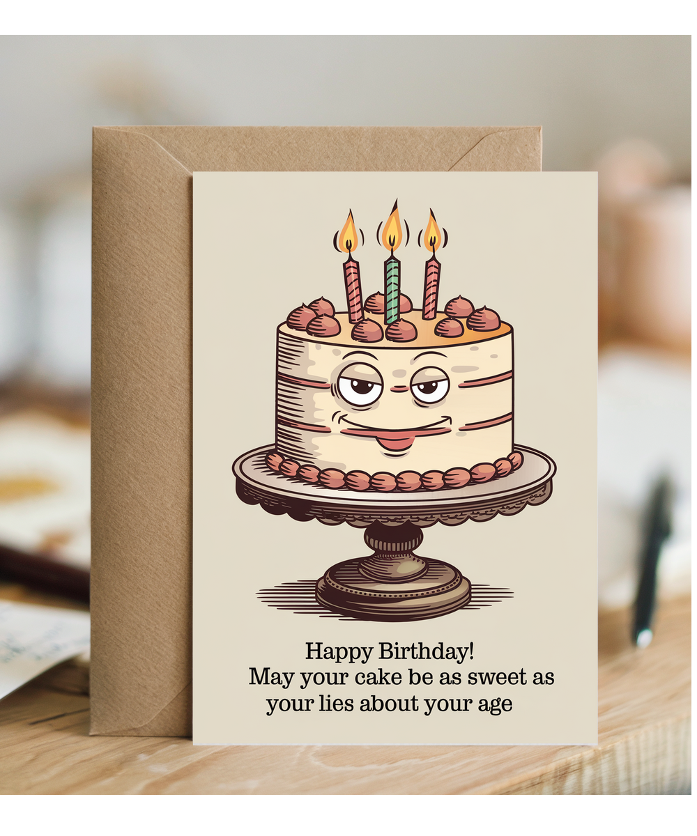 Happy Birthday! May Your Cake Be as Sweet as Your Lies About Your Age
