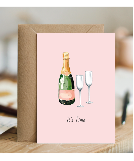 Minimalist Its Time for Celebration Card for Birthdays Anniversaries Achievements