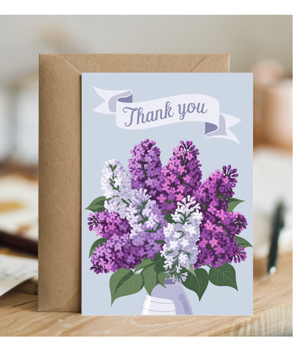 Thank You - Bouquet of Lilacs