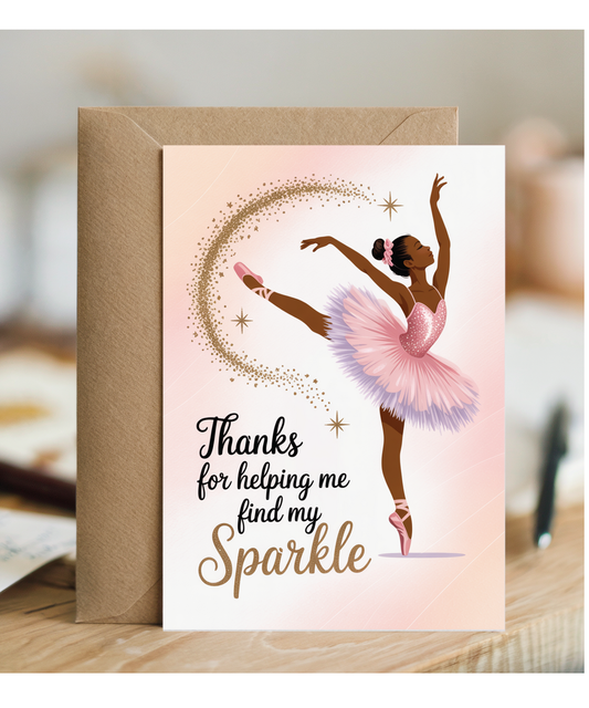 Thanks for helping me find my sparkle dark