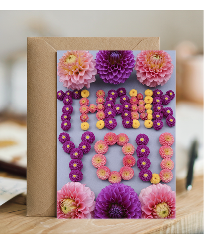 Thank You - Vibrant Dahlia Flowers