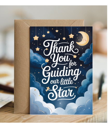 Thank you for guiding our little star
