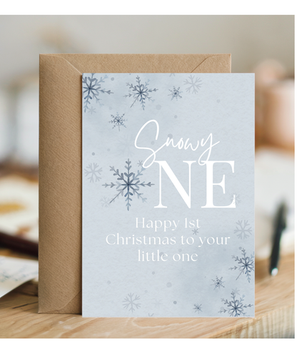 snowy one, happy 1st Christmas to your little one