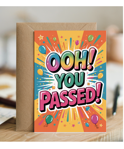 congrats you passed your test