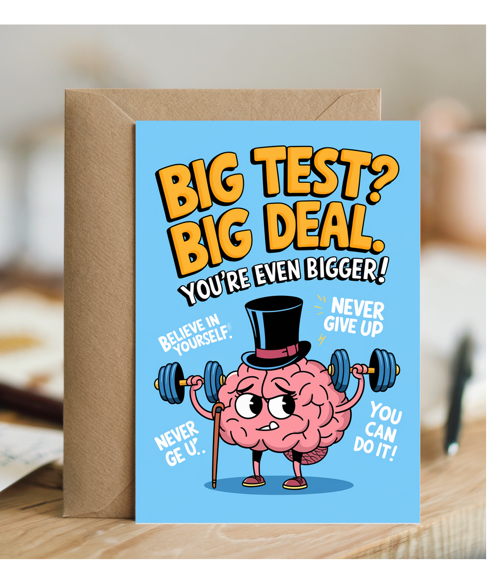 Good Luck Card Exam Test Big Deal. You’re Even Bigger school