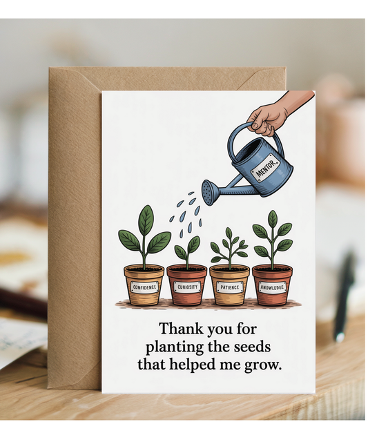 Best mentor thank you for planting the seeds
