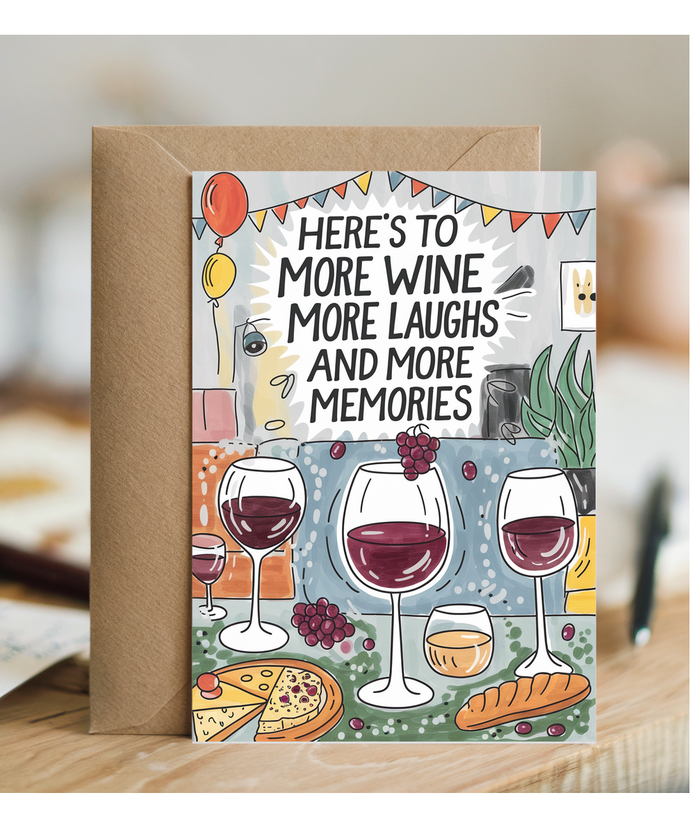 Here’s to More Wine More Laughs and More Memories