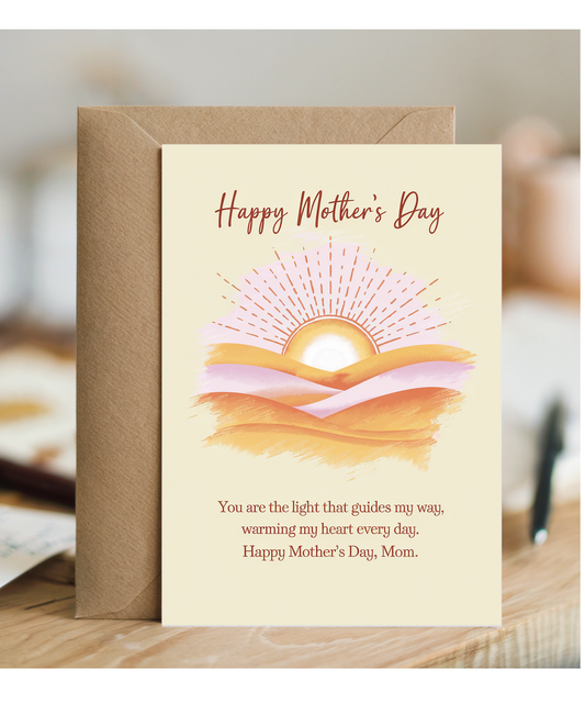 Happy Mother's Day Card traditional warming heart Traditional