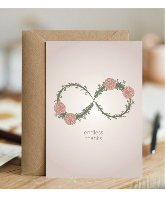 Endless Thanks thank you card