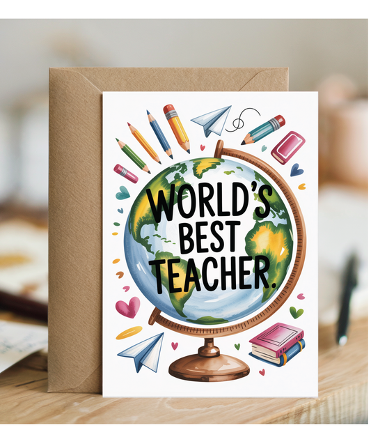 Best Teacher Ever Globe
