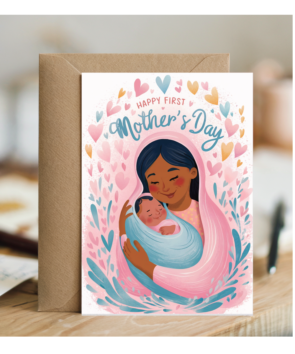 happy first Mother's day head scarf