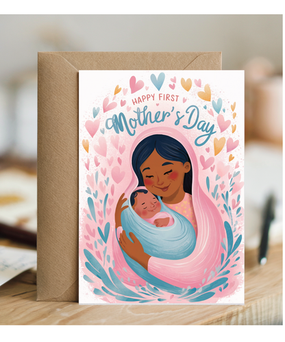 happy first Mother's day head scarf