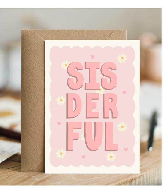 sisterful daisies and hearts