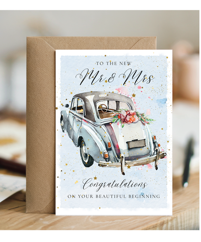 A5 To the new mr & mrs just married car