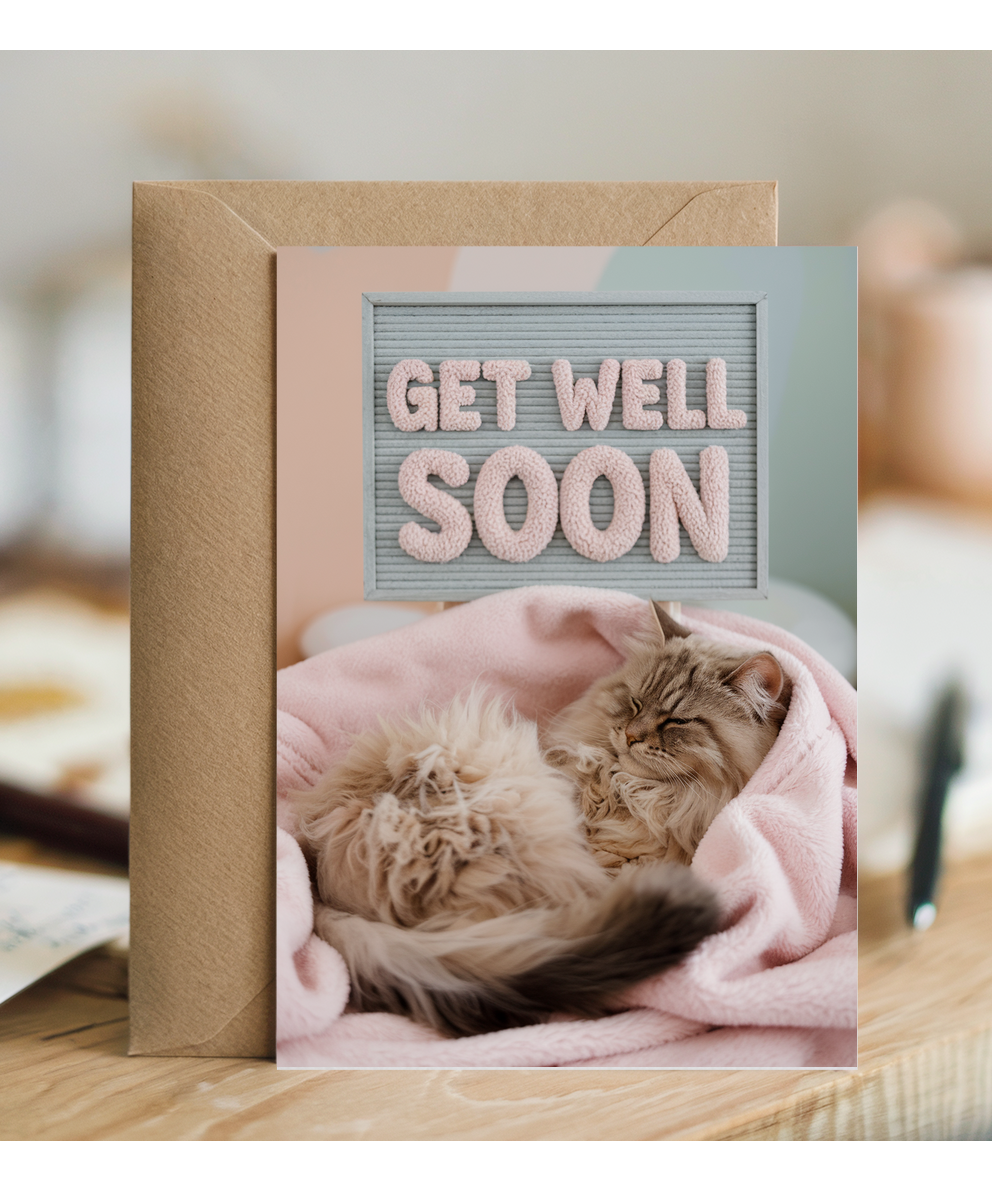 Get Well Soon with Cozy Cat