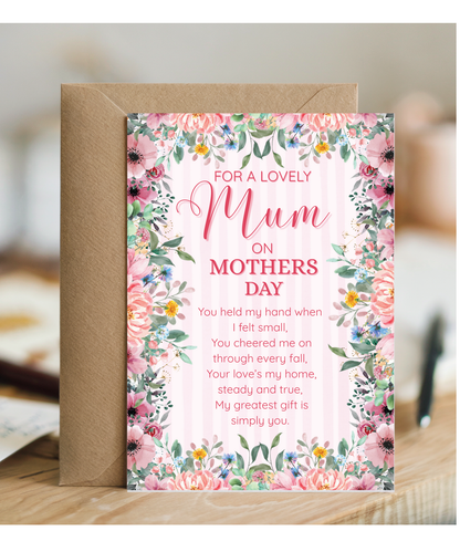 For a lovely mum on mothers day