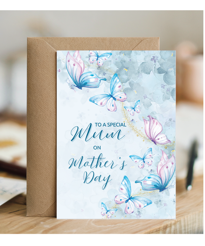To a special mum on your mother's day, butterfly