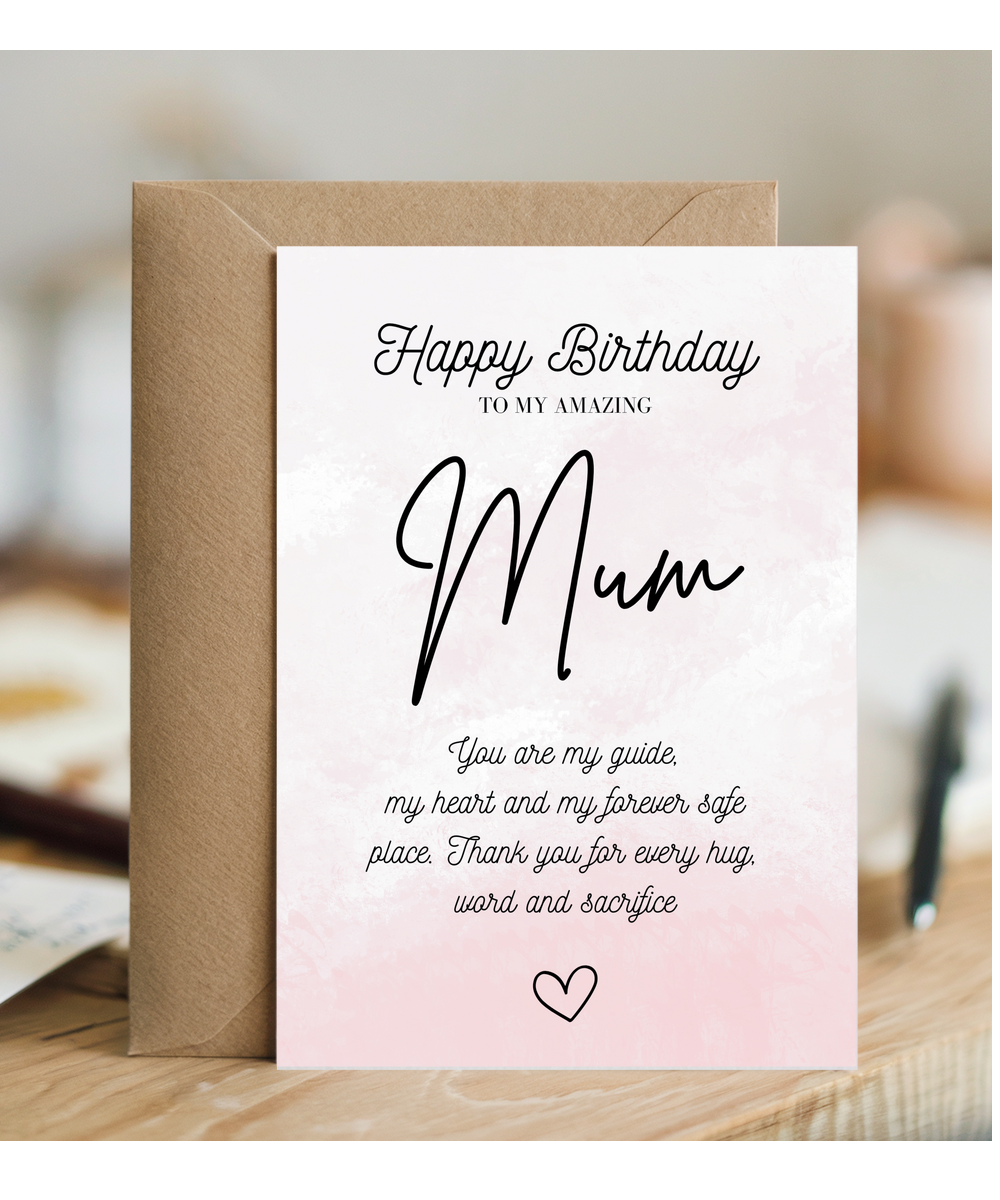 Gold Happy Birthday Mum