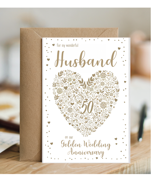 For my husband on our golden anniversary