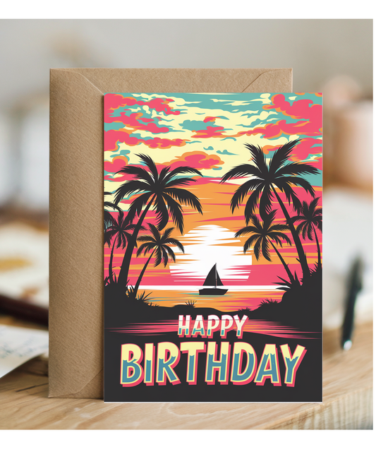Tropical Palms and Sunset Vibes