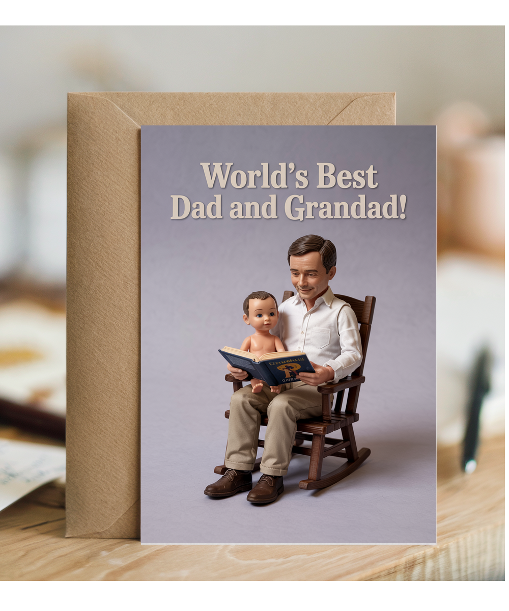 World’s Best Dad and Grandad Fathers Day Card