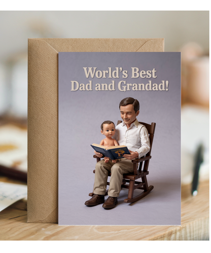 World’s Best Dad and Grandad Fathers Day Card