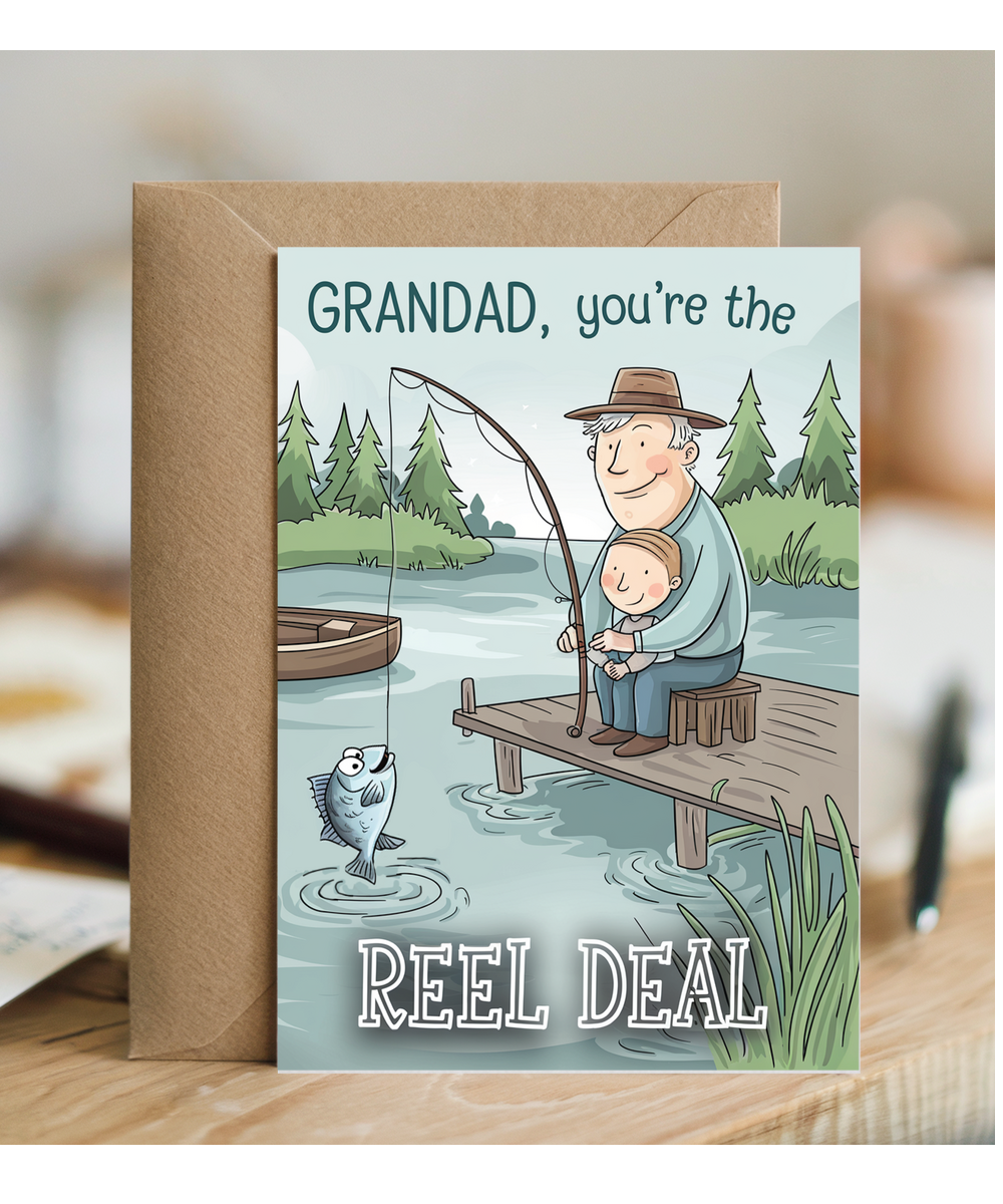 Fathers day grandad you're the reel deal