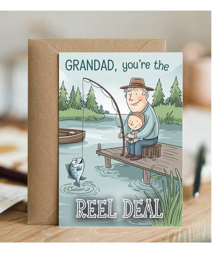 Fathers day grandad you're the reel deal