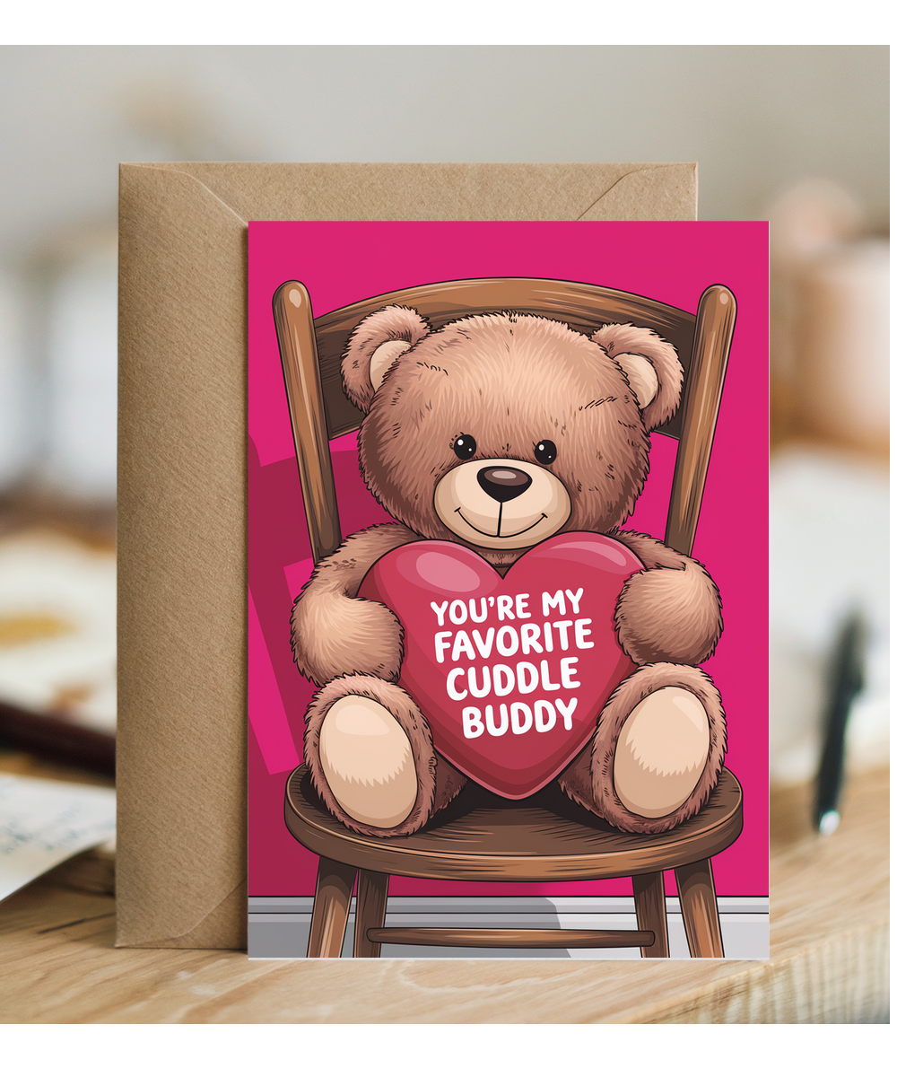 You’re my favorite cuddle buddy Greeting Card