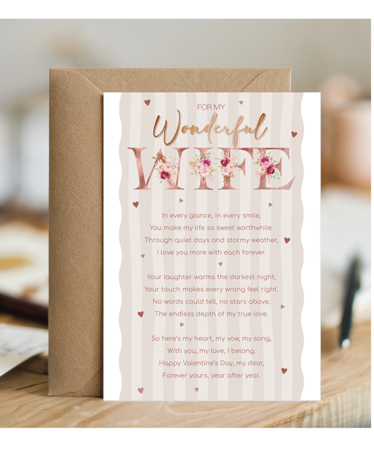 For my wonderful wife