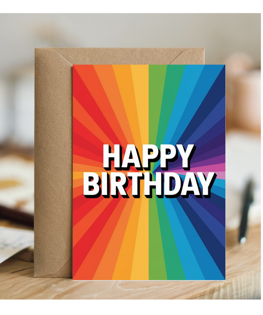 Striped Rainbow Background