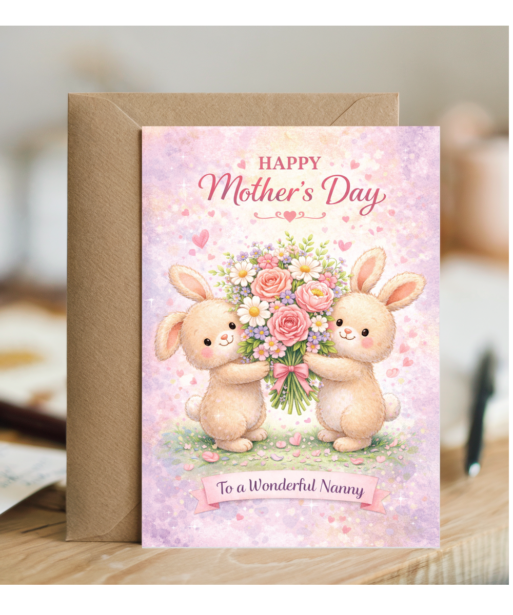 Happy Mother's day to a wonderful nanny adorable bunnies