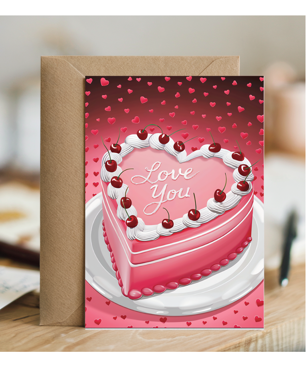 love you cherry cake