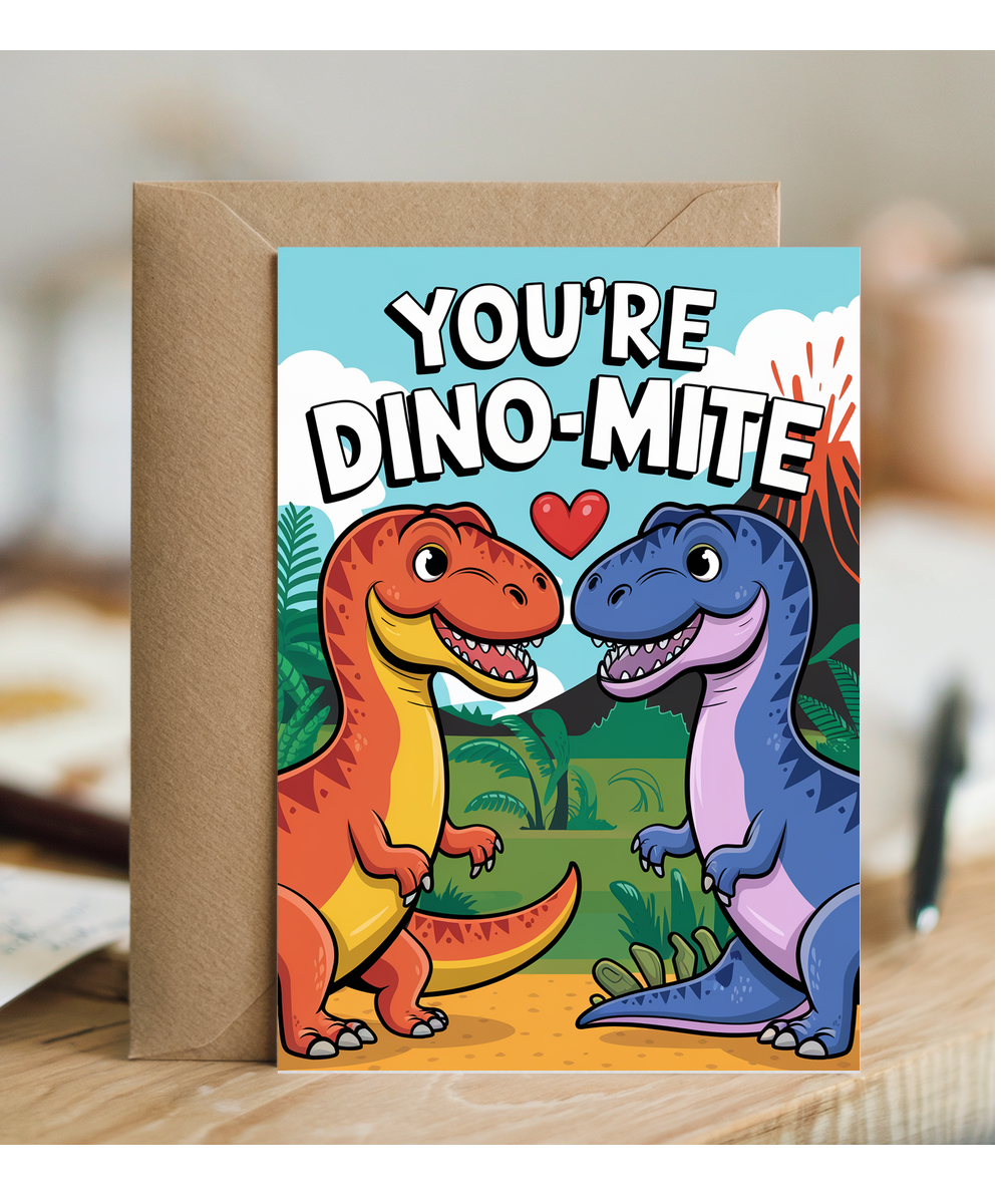 You’re dino-mite Greeting Card