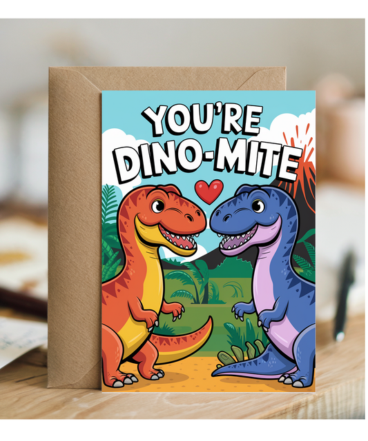 You’re dino-mite Greeting Card