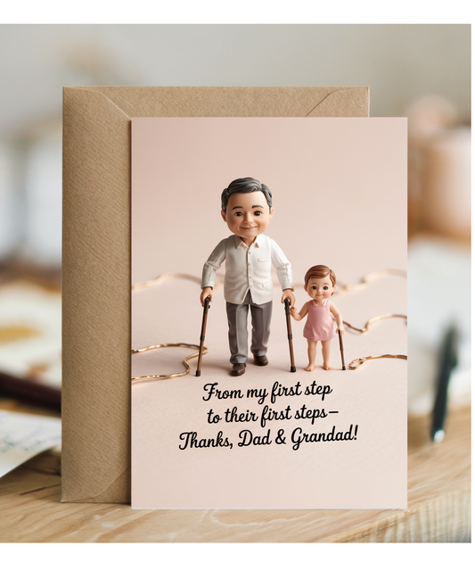 Fathers Day Card Thanks Dad Grandad!